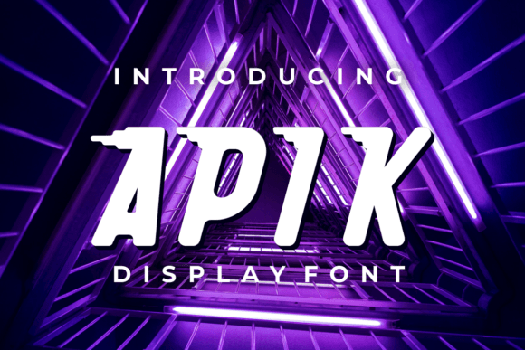 Apik: A Modern Display Font for Creative Excellence