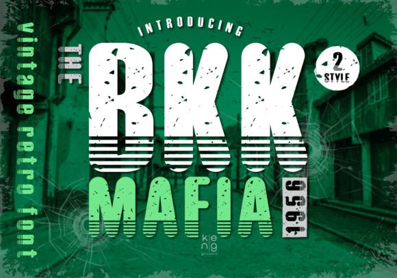 Bkk Mafia: A Bold, Retro-Inspired Font for Eye-Catching Designs