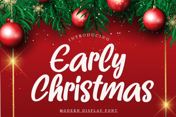 Early Christmas: A Versatile Font for Creative Projects
