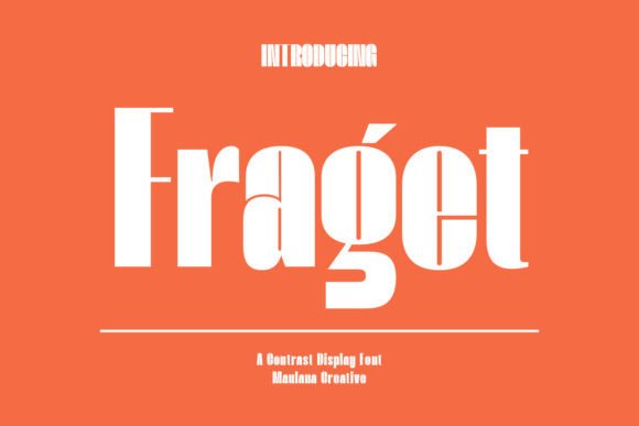 Fraget: A Modern Display Font for Clean and Professional Design