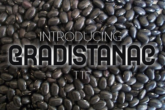 Gradistanac: A Curly Display Typeface for Eye-Catching Designs