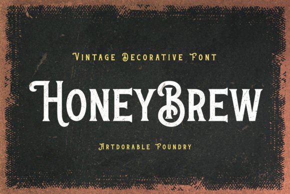 Honey Brew: A Vintage-Style Font with Timeless Appeal