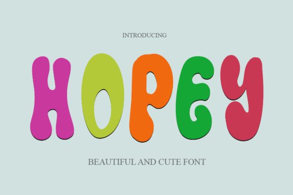 Hopey: A Retro-Inspired Display Font for Creative Projects