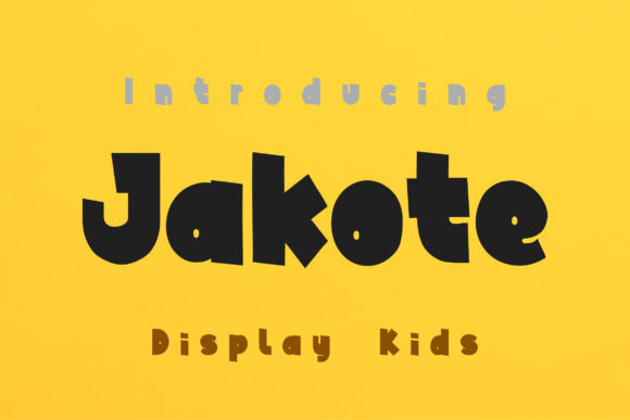 Jakote: A Quirky Display Font for Creative Projects