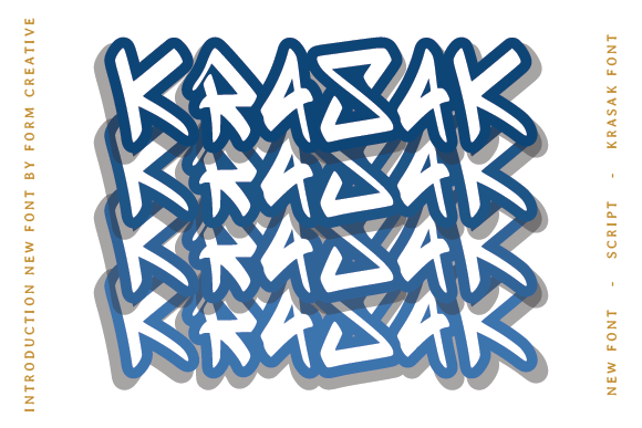 Krasak: A Bold Display Font for Impactful Design