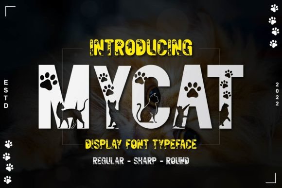 Mycat: A Stylish and Cute Decorative Font for Creative Projects