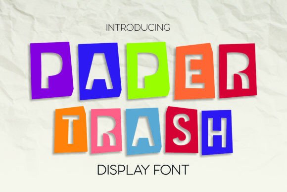 Paper Trash: A Cute and Creative Font for Every Project