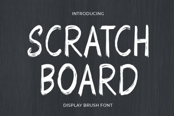 Scratch Board: A Bold and Elegant Font for Creative Projects