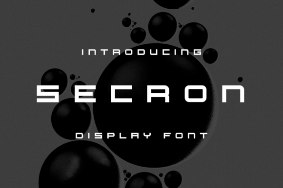 Secron: A Unique Display Font That Elevates Any Creative Project