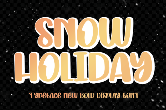 Snow Holiday: A Unique Display Font