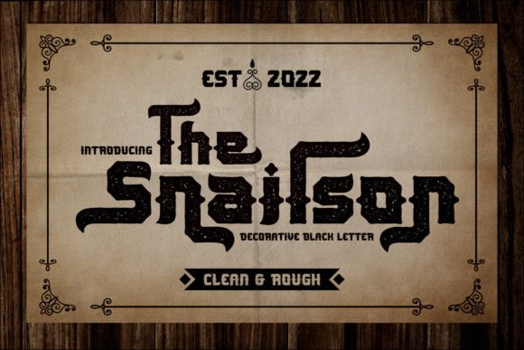The Snailson: A Unique Display Font