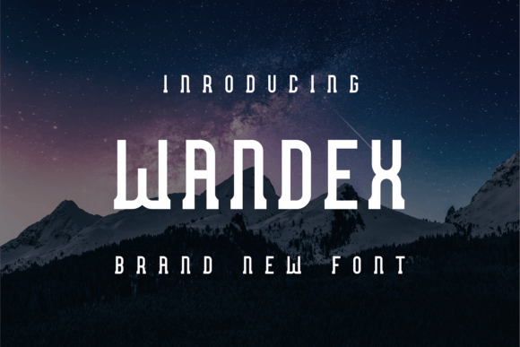Wandex: A Unique Display Font for Creative Projects